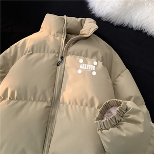 INS冬季新款简约字母印花休闲宽松保暖棉服MY23404特批70控118