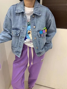 春装现货牛仔外套图片