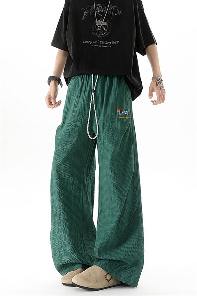ZK8028-特批27控58新款印花多巴胺冰丝速干休闲裤长裤伞兵裤,男装休闲裤,电商A059