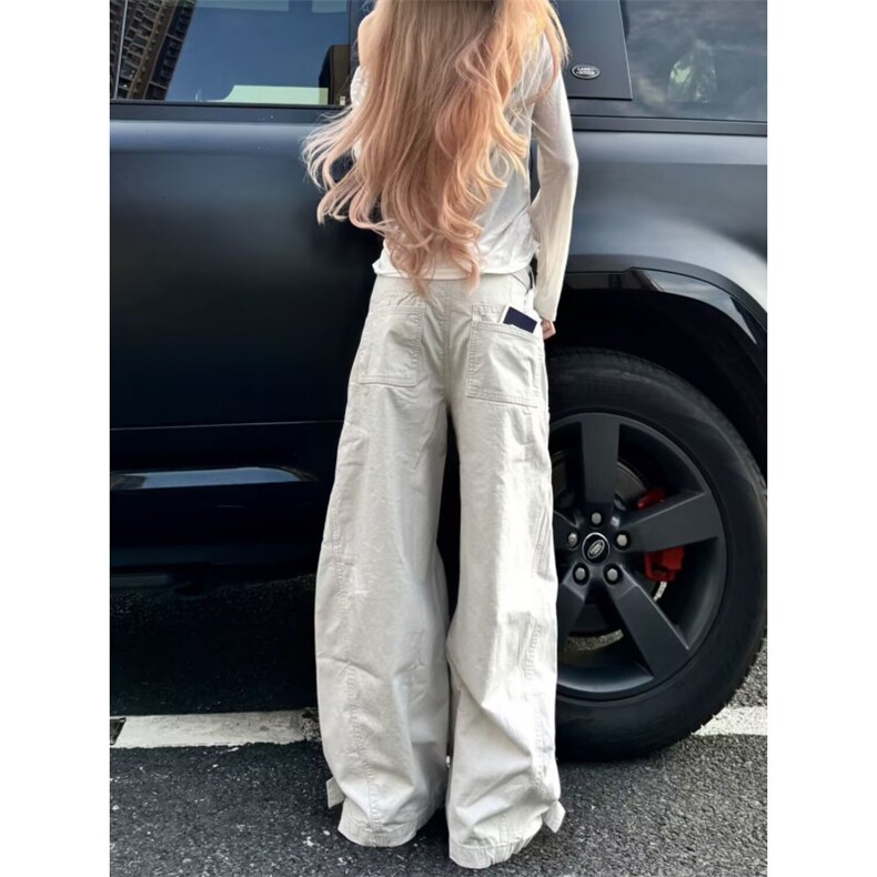 个性口袋工装休闲裤男女韩版潮流帅气2025秋冬ins长裤K6731-P53,男装工装外套,星座412-1
