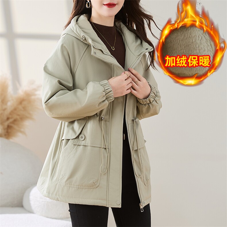 现货！2024冬季新款棉衣女安可拉红加绒棉服外套,女装棉衣/棉服,慕咨