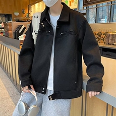 F222-P682024春季新款美式复古麂皮绒外套男高级感潮牌夹克现货，男装夹克，星座512-6