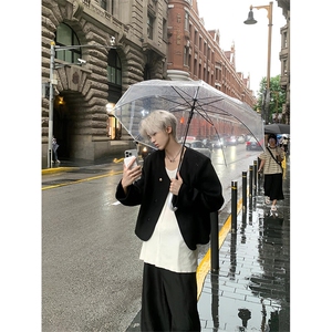 【有货】新中式设计感小香风外套珍珠扣短款夹克JK286特P67,主持西装穿搭可以不系扣吗图片