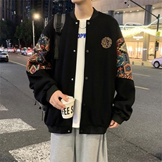 春秋季棒球服男女新款美式夹克休闲外套XZ102B-1-JK2608P85，男装夹克，星座102B-1