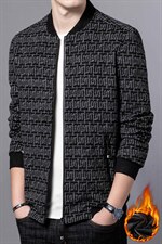 B-N8866-1男士2023年冬季新款长袖加棉棒球领夹克男士外套P115，男装夹克，电商B360