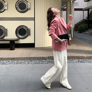 春季新款大货   2026春季新款定制丝绒压花西装女M2603P155K248图片