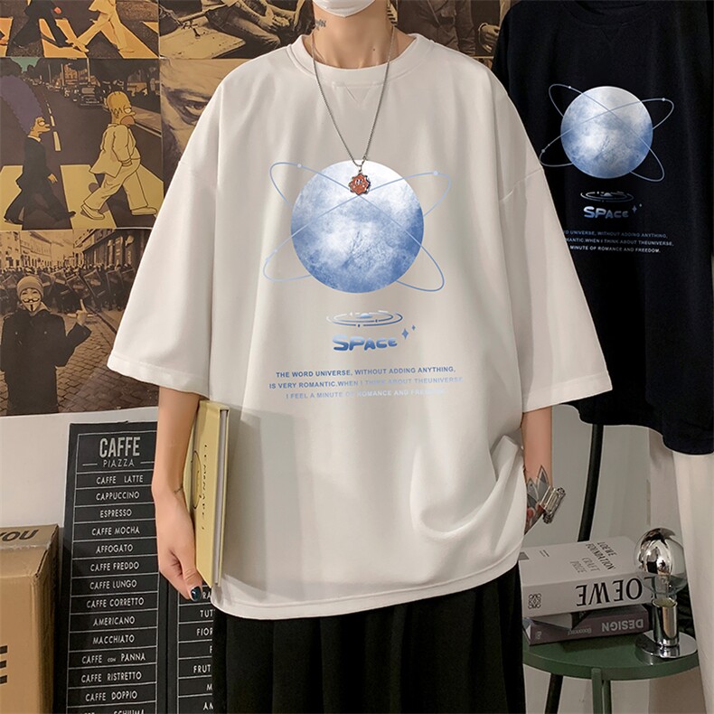 Q11241-P30春夏季七分袖t恤男大码五分袖男短袖中袖,男装T恤,电商A040