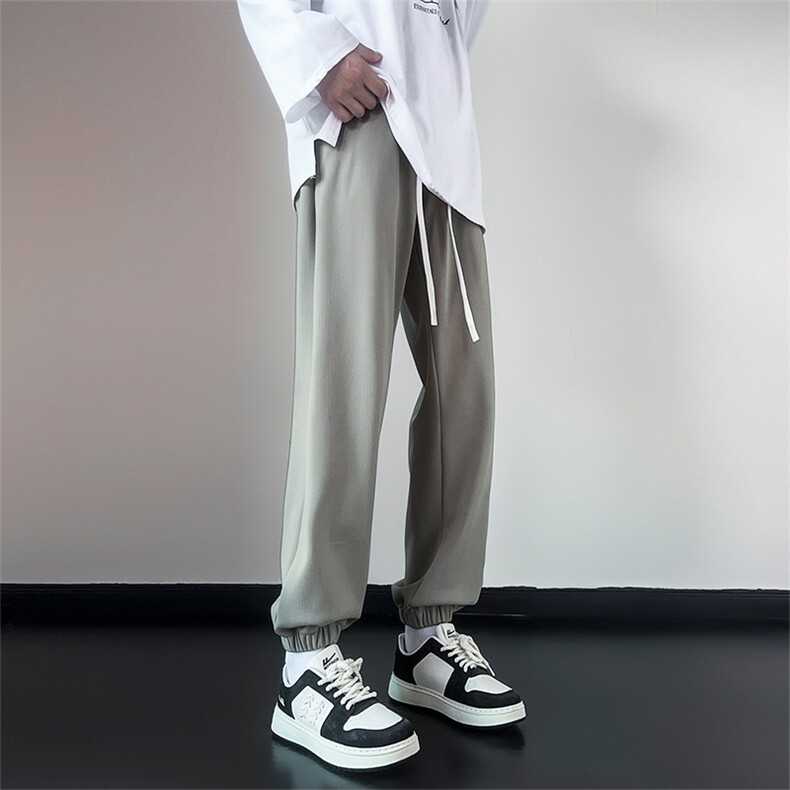 K02047-P50秋季大码oversize束口卫裤休闲裤M-6XL,男装休闲裤,星座109