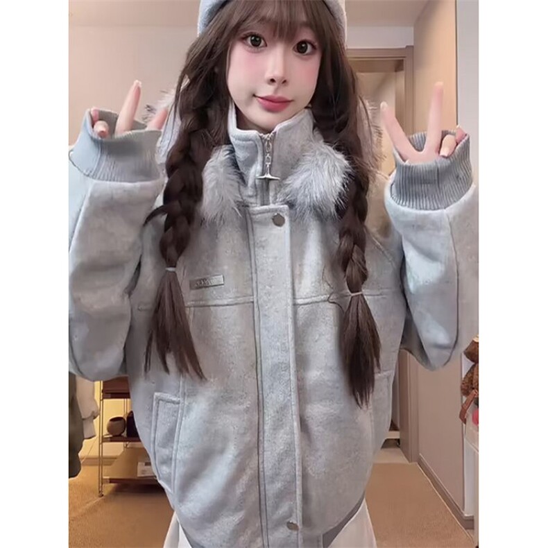 大码女装短外套女宽松韩版2025新款春秋洋气减龄短款开衫外套,女装短外套,星座506A