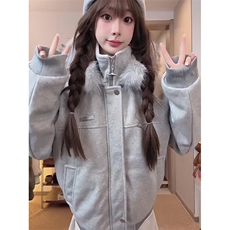 大码女装短外套女宽松韩版2025新款春秋洋气减龄短款开衫外套，女装短外套，星座506A