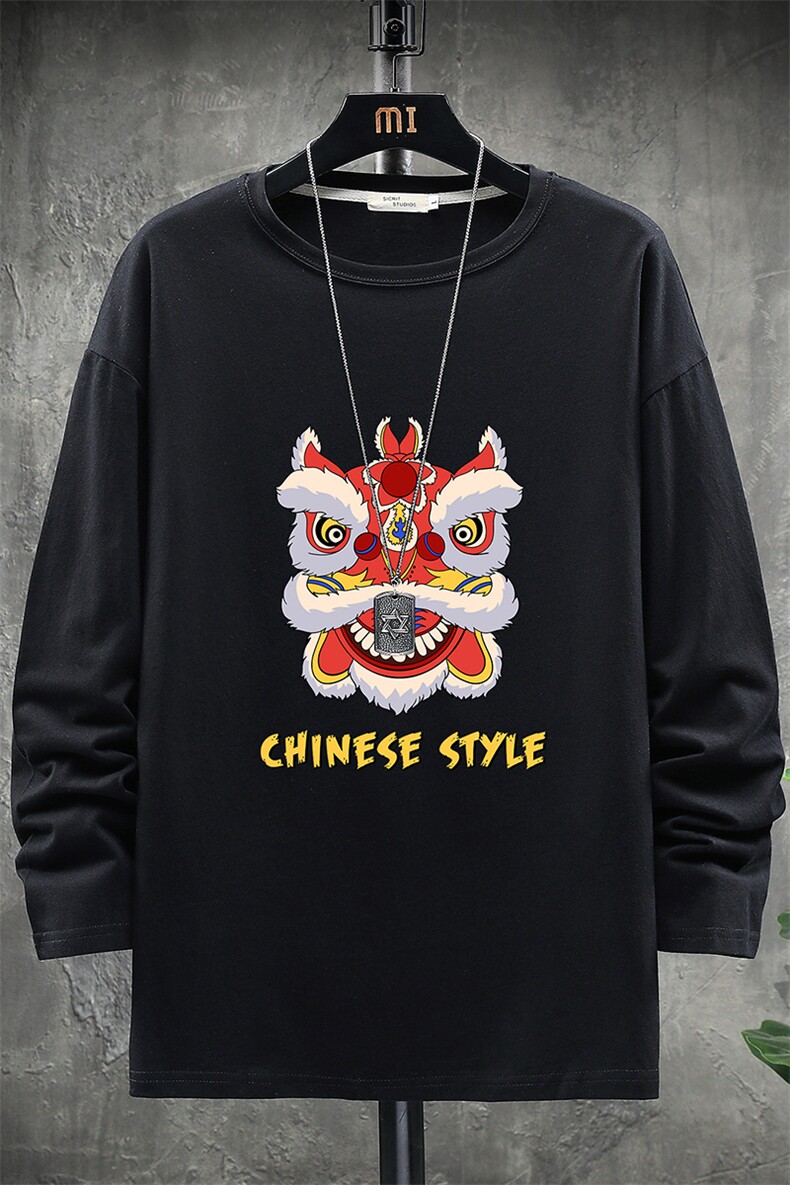 TX3185-P25纯长袖t恤男大码圆领打底衫体恤展架,男装T恤,电商A040A