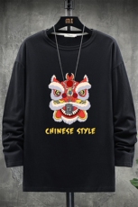 TX3185-P25纯长袖t恤男大码圆领打底衫体恤展架，男装T恤，电商A040A