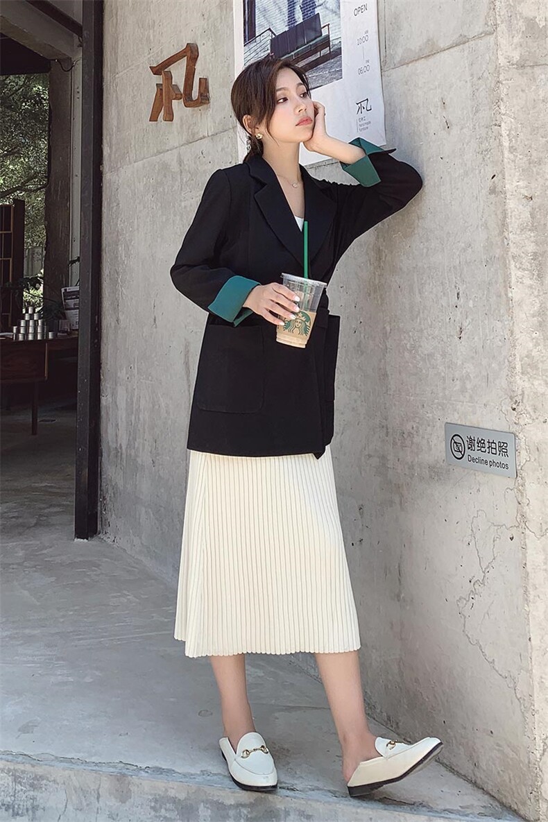 西装长袖个性干练气质简约百搭2021年秋季时尚一粒扣,女装西装,辉之琳