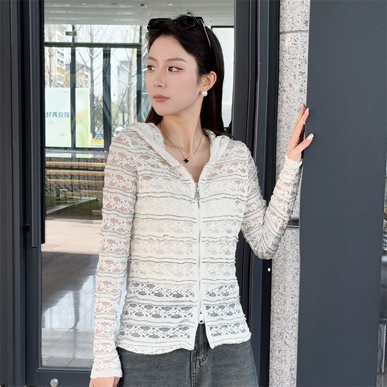 2025年秋季常规不连帽短袖免烫处理修身型纯色帽领日常拉链,女装T恤,新胜羊绒