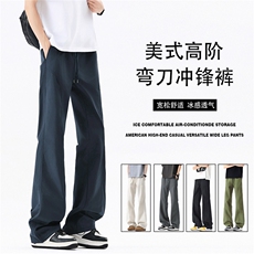 美式高阶春夏轻薄休闲裤弯刀裤多色可选情侣裤K502448-TP25，男装休闲裤，电商A247