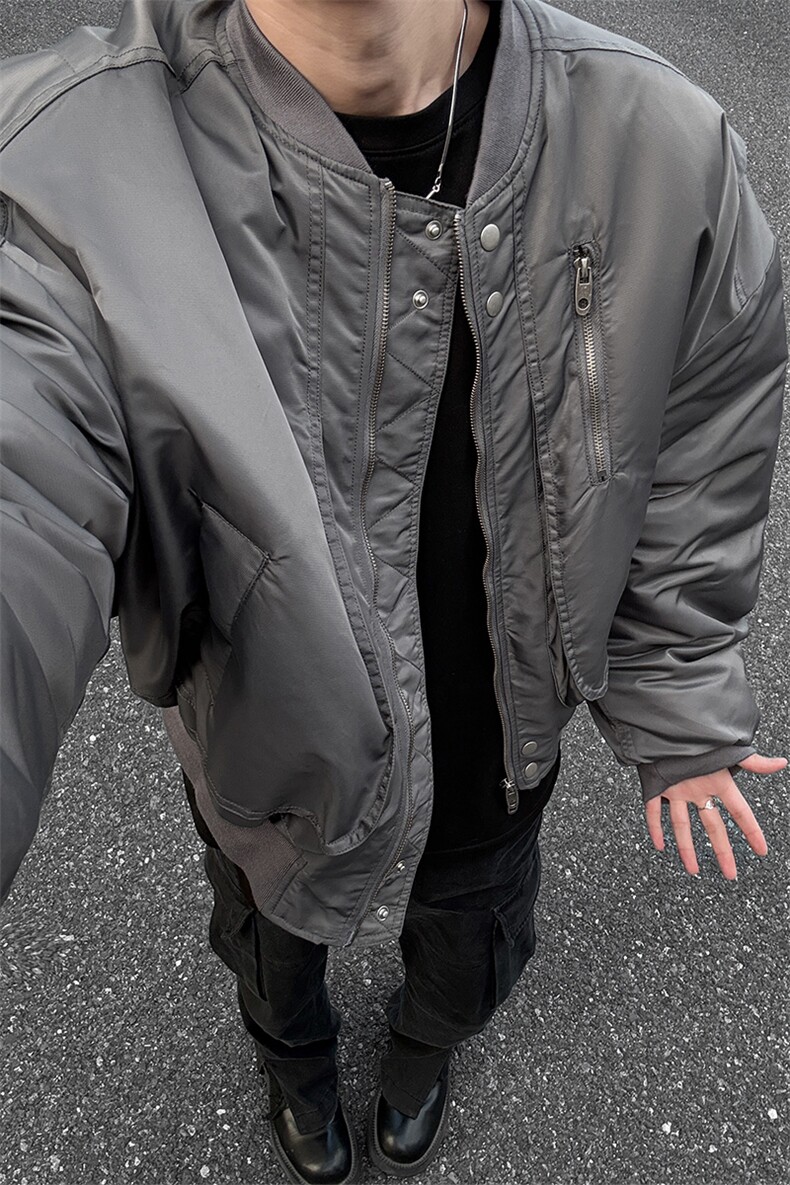 冬季美式飞行员短款加厚棉衣冬装棒球领棉服男装外套S376-特125,男装棉衣,电商A233-1