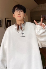 ！圆领卫衣男装港风长袖T恤男外套男WY190-P28，男装卫衣，电商B367