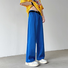 牛仔裤男士男装宽松直筒潮牌春秋休闲夏季薄款长裤子N06067-P45，男装牛仔裤，星座308B-1