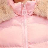 时尚保暖女士棉服甜美粉色长款羽绒外套冬季必备显瘦修身大码女装，女装棉衣/棉服，冬木谷雨