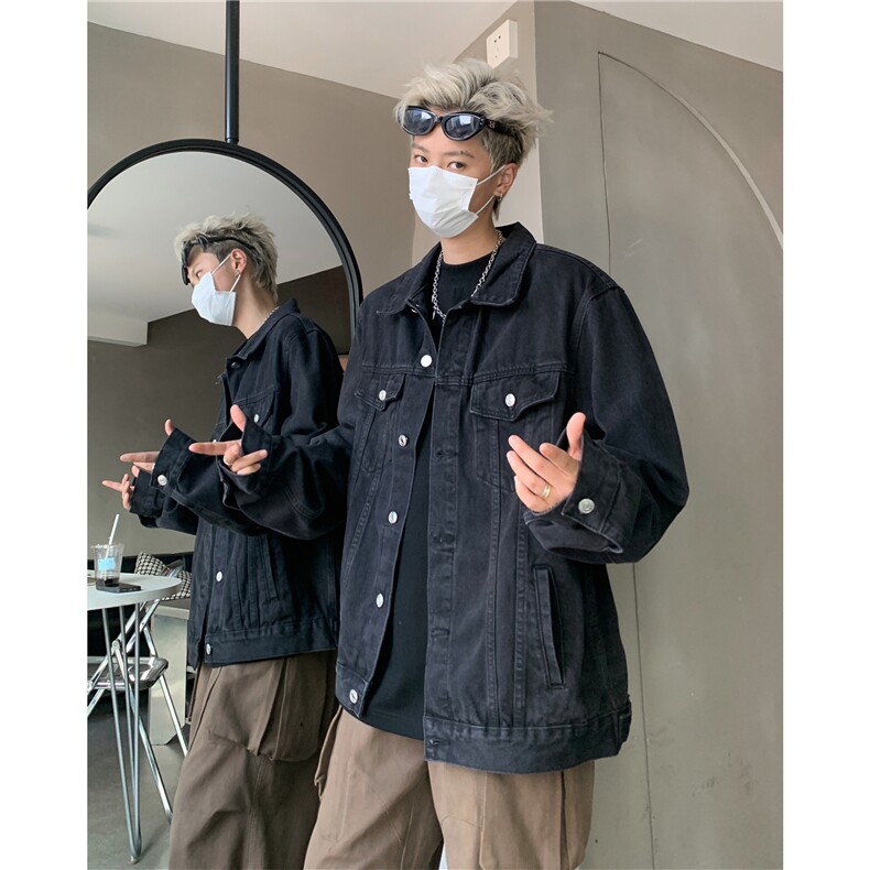 2025新款牛仔韩版字母刺绣工装潮流水洗外套N608/P105158,男装工装外套,星座202