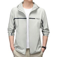 防晒衣男士夏季透气连帽外套夏天新款防晒服潮流休闲中年男装外套，男装夹克，电商B212（原钱塘6029）
