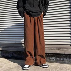 灯芯绒裤子男ins春秋季日系宽松直筒阔腿裤A532P32，男装休闲裤，星座1116-2