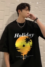 麂皮绒短袖t恤男大码半袖男JD82266-P25，男装T恤，电商A040