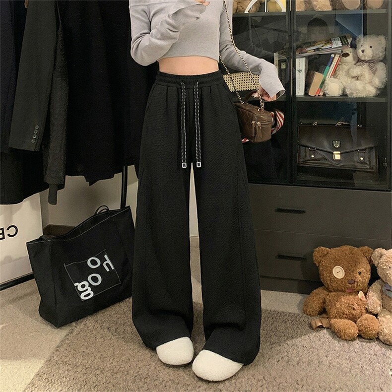 春季卫裤美式肌理感解构休闲裤直筒阔腿裤男女C62192-TP4079,男装休闲裤,电商A102