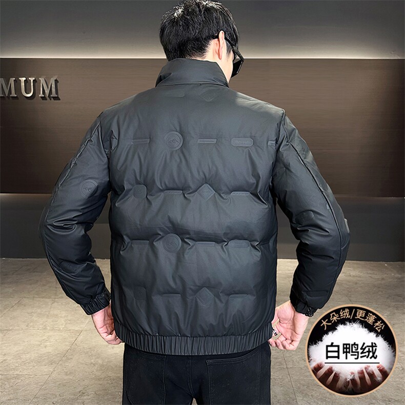 MY906-P1202025秋冬男士标50立领羽绒服青年保暖加厚棉服外套,男装羽绒服,星座507A（原星座306B-2）