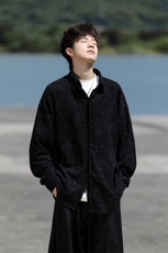 8XL-M人字纹小香风衬衫男生春秋衬衣宽松慵懒垂感外套CS29008P45，男装衬衫，电商B312