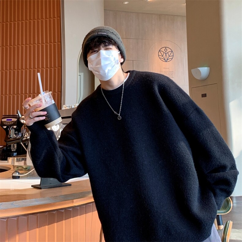 MD8505-JH-MKP35重磅加厚毛衣慵懒风冬季男针织衫款内搭外穿线衫，男装针织衫/毛衣，星座614