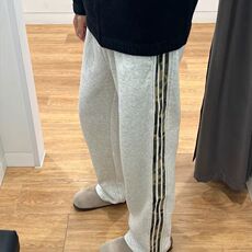 迷彩条纹白花灰裤子男女美式复古卫裤直筒休闲运动裤KA729，男装休闲裤，星座1116A（原606A-3）