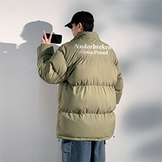 日系白底抖音直播得物品质宽松面包服棉衣外套M1156P65，男装棉衣，电商C408-1(原B339-1)