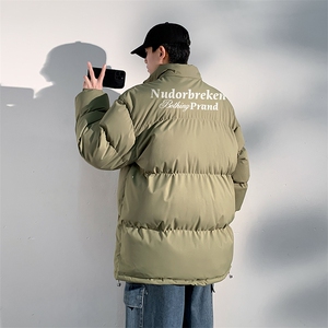 日系白底抖音直播得物品质宽松面包服棉衣外套M1156P65图片