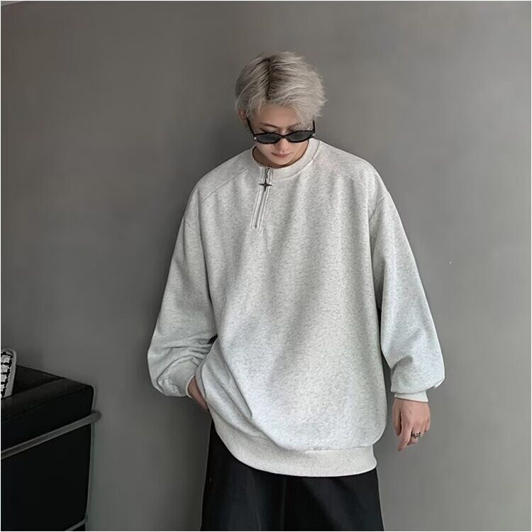 卫衣男士2025年春秋新款斜拉链设计感小众重磅美式宽松青少年外套,女装短外套,星座1210-1