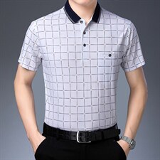 短袖t恤男士翻领POLO上衣修身打底衫棉弹力春夏季男装半袖体恤，男装T恤，电商B212（原钱塘6029）