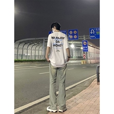 B221美式ins高街暗黑小众拉链破洞牛仔裤LK23076-P65控88，男装牛仔裤，电商B221