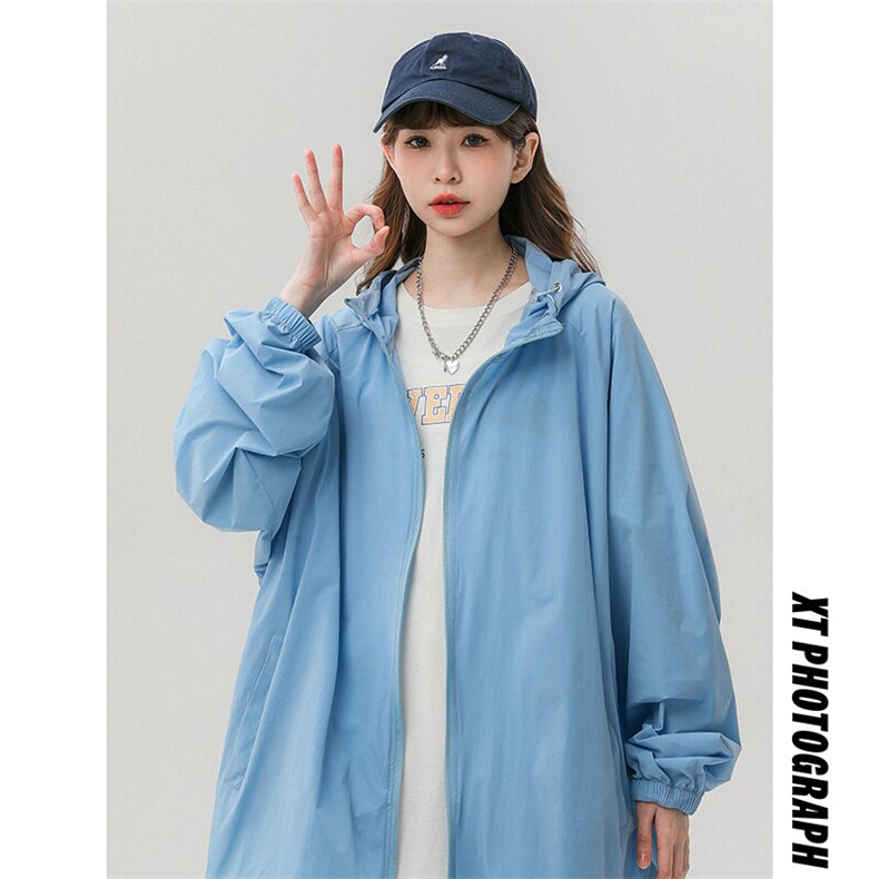 特批P50无差价25夏简约纯色舒适连帽防晒衣男女轻薄透气大码J513，男装防晒衣，电商A001