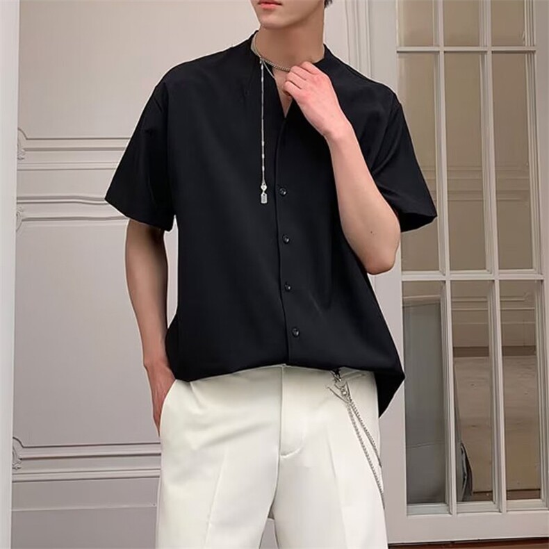 青春流行男潮宽松型新款百搭ins原宿慵懒春季衬衫文艺MC02P35,男装衬衫,星座1116-2