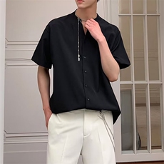 青春流行男潮宽松型新款百搭ins原宿慵懒春季衬衫文艺MC02P35，男装衬衫，星座1116-2