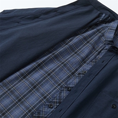 2026春款高品质假两件男士长袖衬衣CS215P58控88XZ402-2，男装衬衫，星座402-2