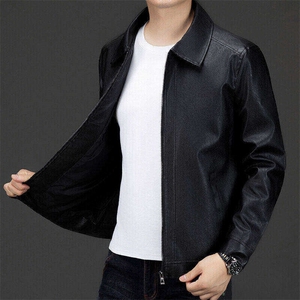 新款皮衣皮夹克潮酷经典男士夹克309B-3-6821-P58图片