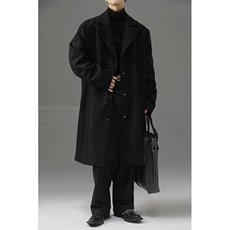 毛呢大衣男中长款过膝秋冬西装领呢子风衣外套B289-FY912-P155，男装风衣，电商B289