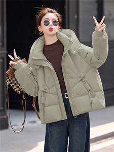 时尚连帽短款羽绒服女2025冬季新款小个子显瘦加厚保暖白鸭绒外套图片