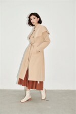 现货，可拆卸领子风衣，女装风衣，DINGOIN 定芹