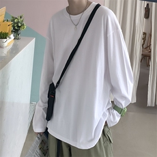 百搭长袖韩版潮流帅气休闲纯色ins潮牌秋装宽松t恤T730-P22，男装T恤，星座512-4