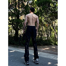 高街美式复古漆点泼墨牛仔裤嘻哈痞帅常规55加绒65，男装牛仔裤，星座310A-4