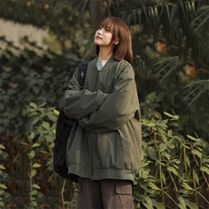 ！815A-MJ78032-60特2025秋季棒球领上衣外套宽松休闲夹克女，男装夹克，星座815A