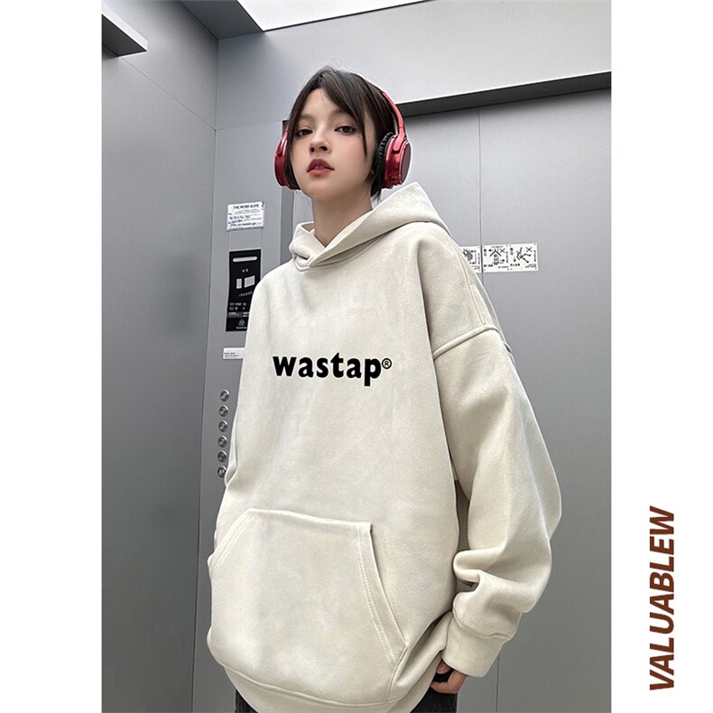 ！麂皮绒连帽卫衣直播品质重磅400克was印花JL7009-P45控78,男装卫衣,星座508（原C305）
