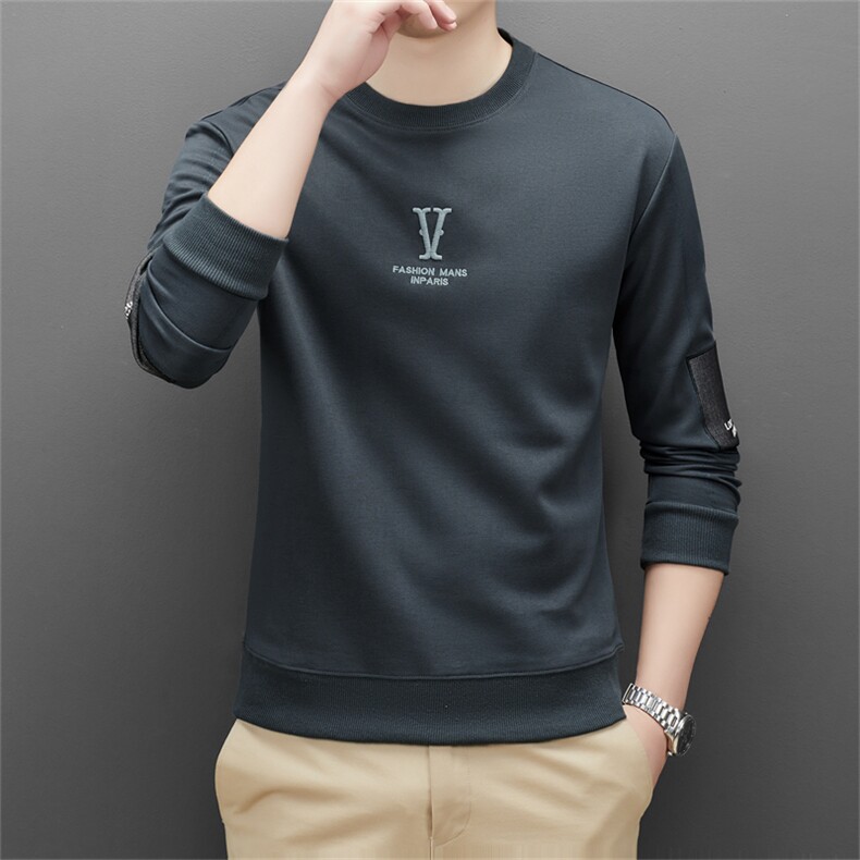 V2351钱塘2020-3新款卫衣男秋季圆领套头卫衣长袖P52,男装卫衣,钱塘207-3
